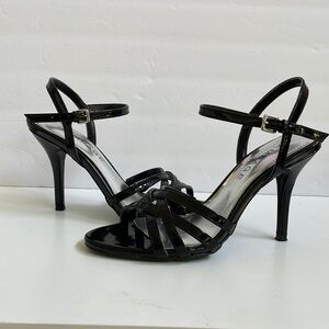 Rampage Black Sandal with heel, Size 7.5